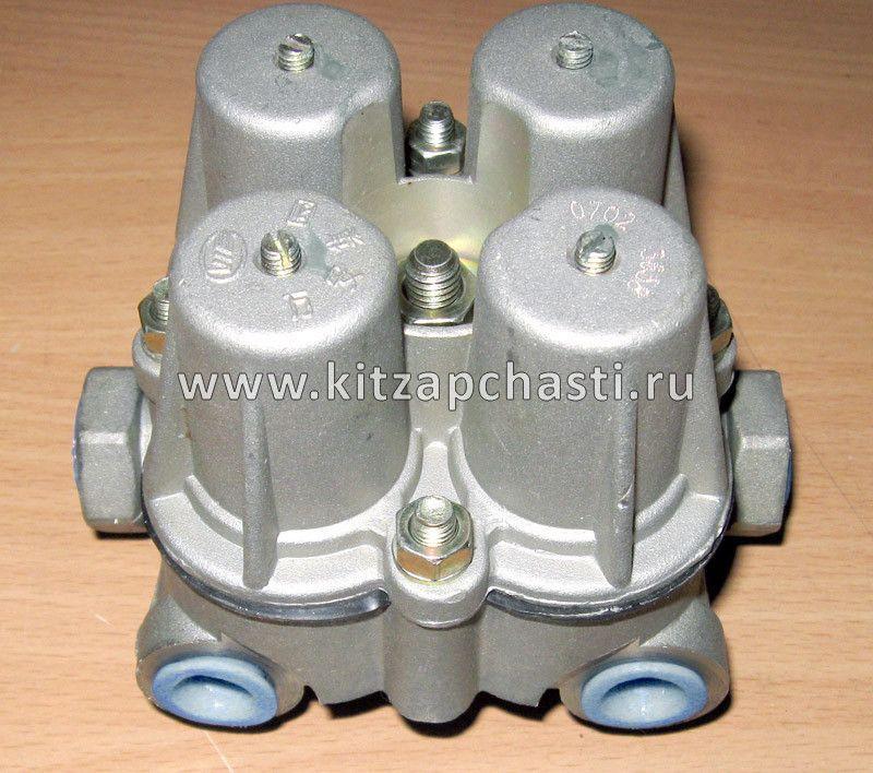 Клапан тормозной (ускорительный) 4-х контурный Howo HW76 3515N-010